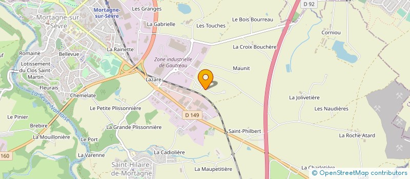 localisation de l'entreprise CGV ENERGIE à MORTAGNE-SUR-SEVRE