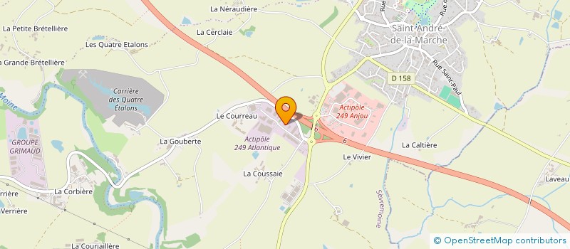 localisation de l'entreprise CGVL à SEVREMOINE