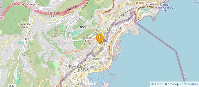 localisation de l'entreprise CGX à BEAUSOLEIL
