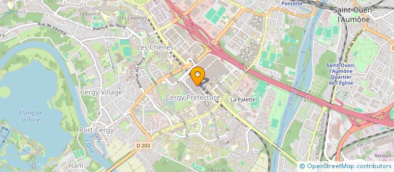 localisation de l'entreprise CGY RESTAURATION  CERGY