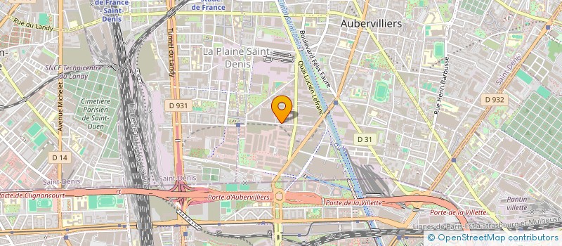 localisation de l'entreprise CH- 123  AUBERVILLIERS