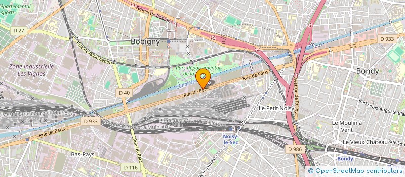 localisation de l'entreprise CH  BOBIGNY