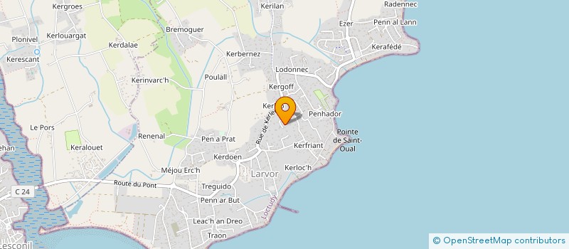 localisation de l'entreprise CH  LOCTUDY