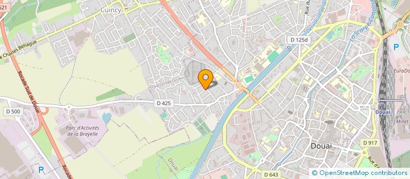 localisation de l'entreprise CH à DOUAI