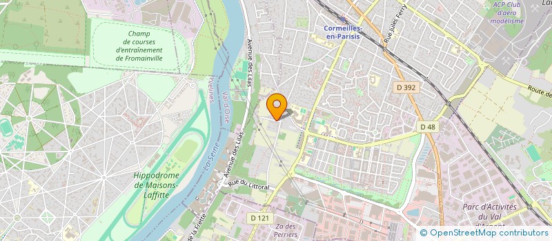 localisation de l'entreprise CH.B  CORMEILLES-EN-PARISIS