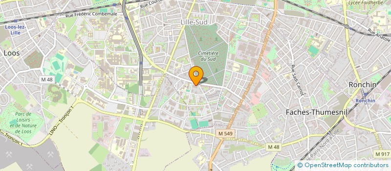 localisation de l'entreprise CH & BM IMMO  LILLE