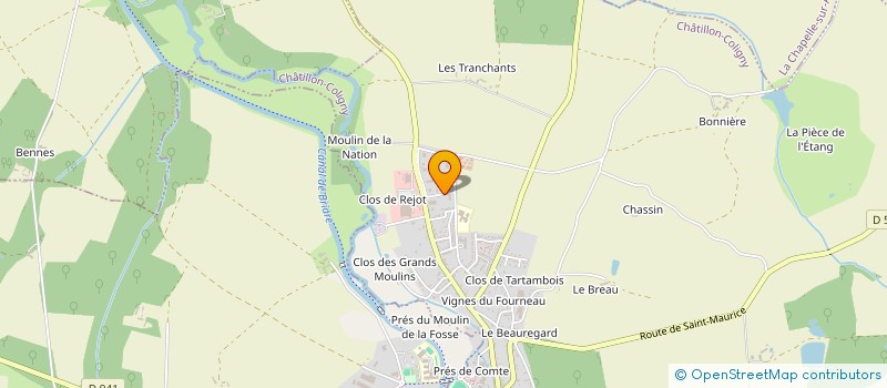 localisation de l'entreprise CH.CLAIR 3.0 à CHATILLON-COLIGNY