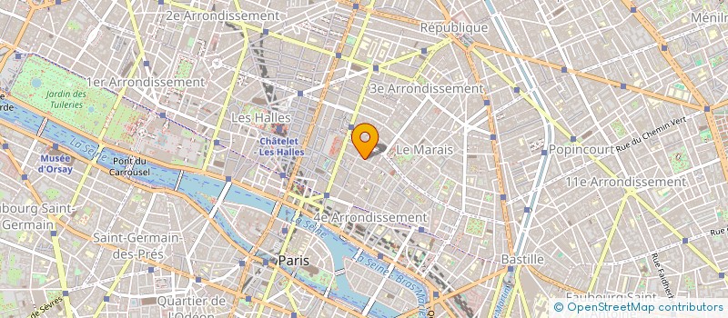 localisation de l'entreprise CH COMMUNICATION ET BANDES - ANNONCES  PARIS