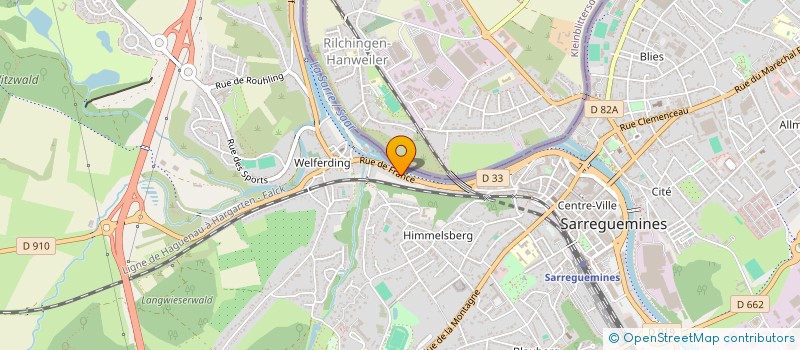 localisation de l'entreprise CH CONCEPT à SARREGUEMINES