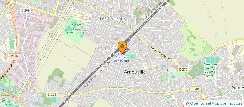 localisation de l'entreprise CH. CONSTRUCTION à ARNOUVILLE