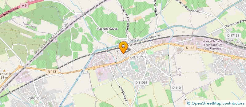 localisation de l'entreprise CH CONSTRUCTION  LUNEL-VIEL