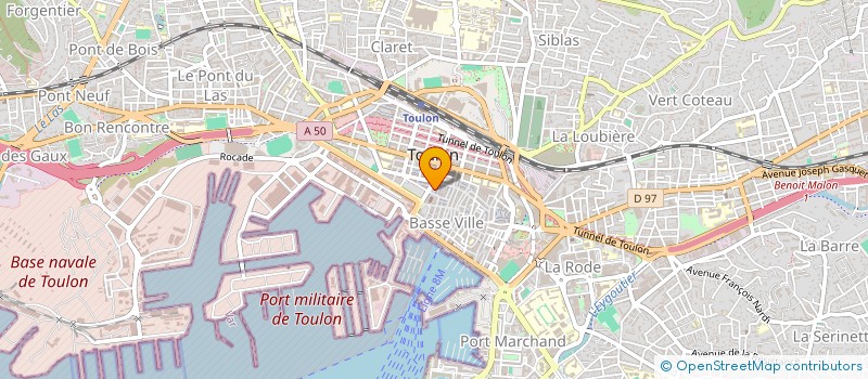 localisation de l'entreprise CH CONSTRUCTION HABITAT  TOULON