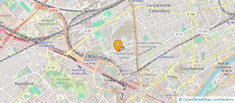 localisation de l'entreprise CH CONSULTING à COURBEVOIE