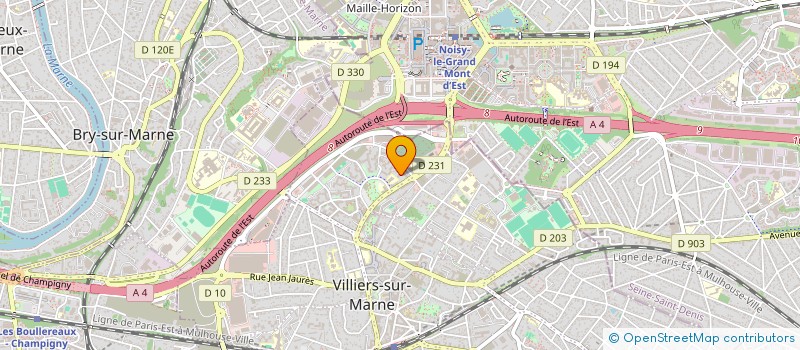 localisation de l'entreprise CH CORP  VILLIERS-SUR-MARNE