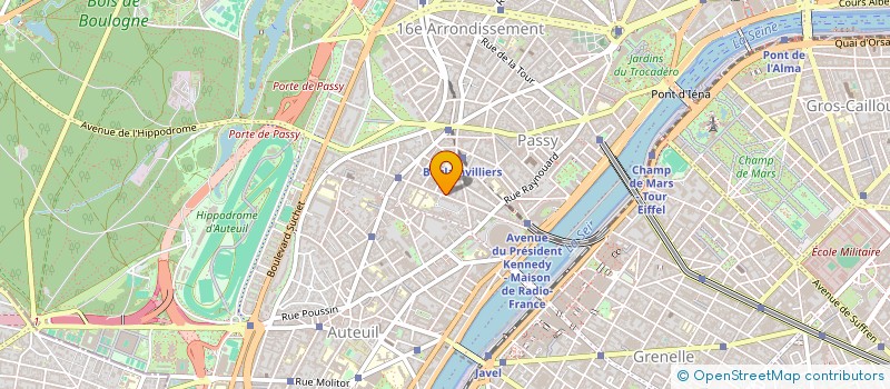 localisation de l'entreprise CH. DE CHATEAUVIEUX & ASSOCIES à PARIS