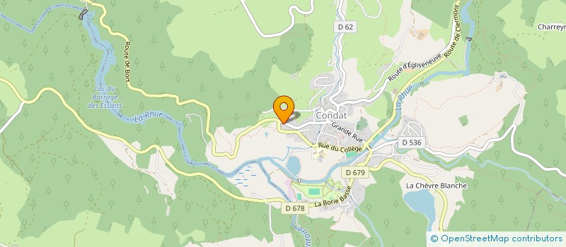 localisation de l'entreprise CH DE CONDAT EN FENIERS à CONDAT