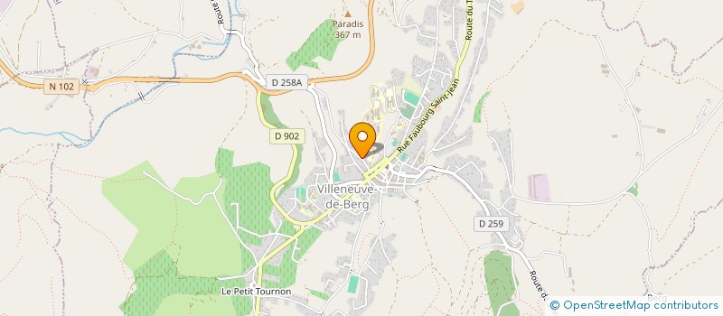 localisation de l'entreprise CH DE VILLENEUVE DE BERG à VILLENEUVE-DE-BERG