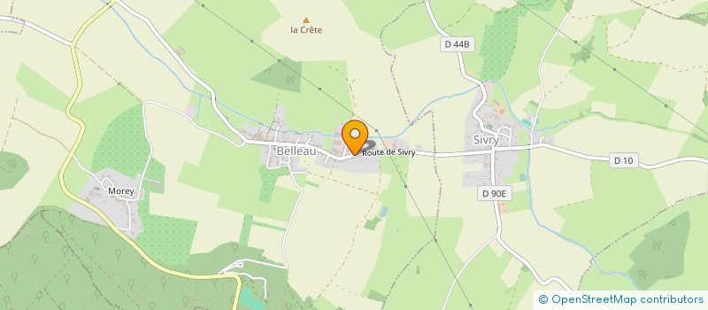 localisation de l'entreprise CH ENERGIES  BELLEAU