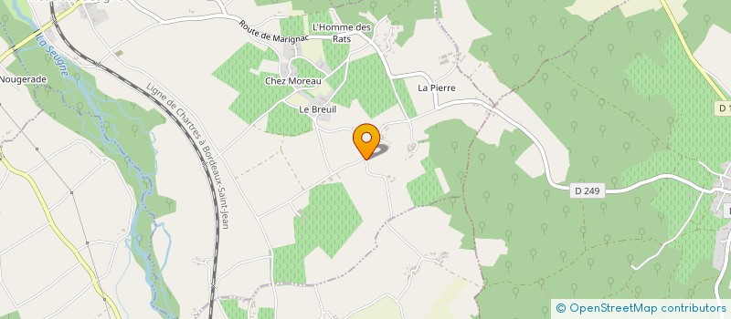 localisation de l'entreprise CH ENTRETIENS  FLEAC-SUR-SEUGNE