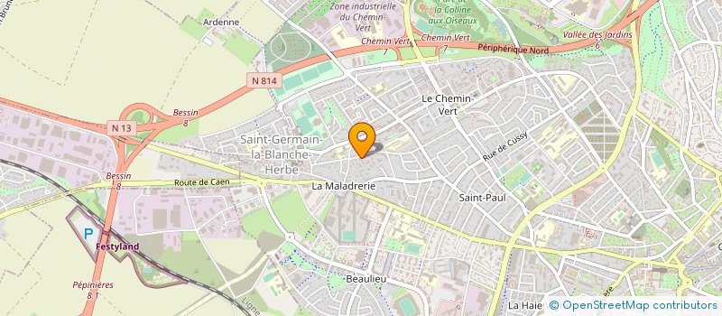 localisation de l'entreprise CH.F SERVICES à CAEN