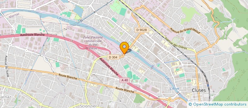 localisation de l'entreprise CH FINANCE  CLUSES