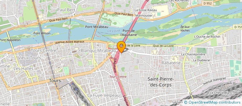 localisation de l'entreprise CH GEST  SAINT-PIERRE-DES-CORPS