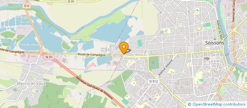 localisation de l'entreprise CH GROUPE  SOISSONS