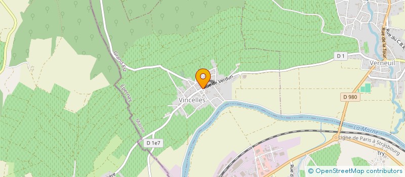 localisation de l'entreprise CH H BLIN & CIE OU GROUPEMENT DE VIGNERONS DE VINCELLES  VINCELLES