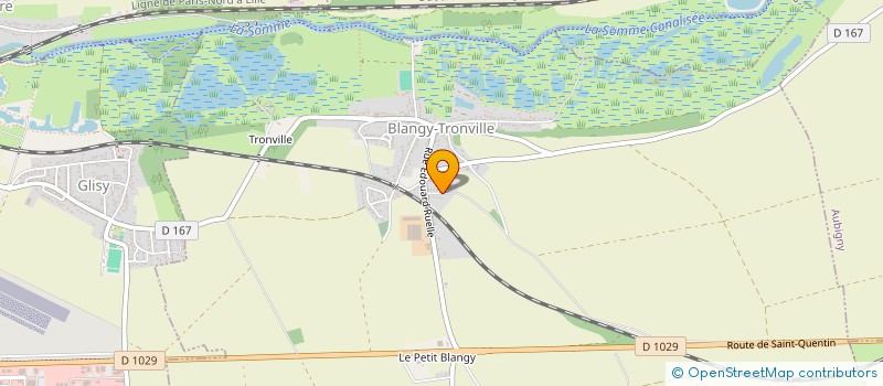 localisation de l'entreprise CH.H.TOURNEUR  BLANGY-TRONVILLE