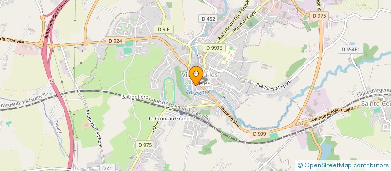 localisation de l'entreprise CH-HERB  VILLEDIEU-LES-POELES-ROUFFIGNY