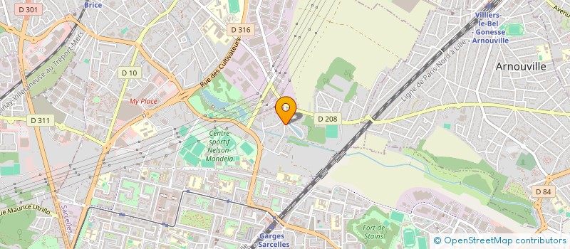 localisation de l'entreprise CH IMMO  SARCELLES
