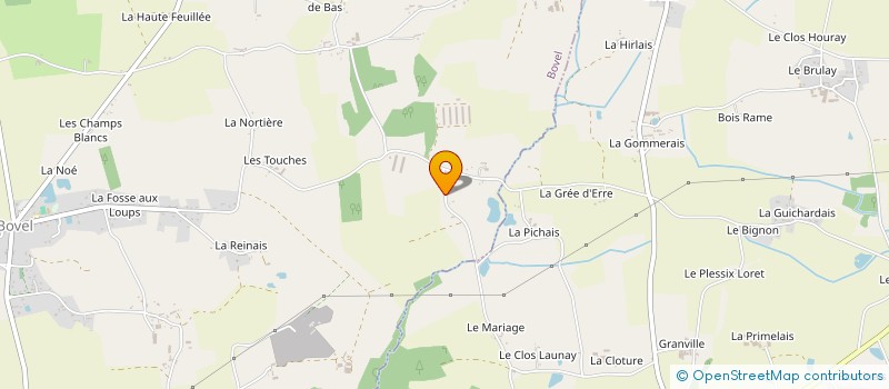 localisation de l'entreprise CH IMMO  BOVEL