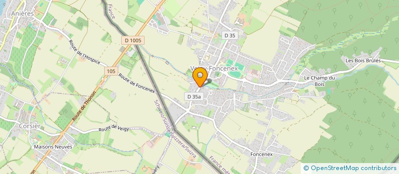 localisation de l'entreprise CH.IMMOBILIER  VEIGY-FONCENEX