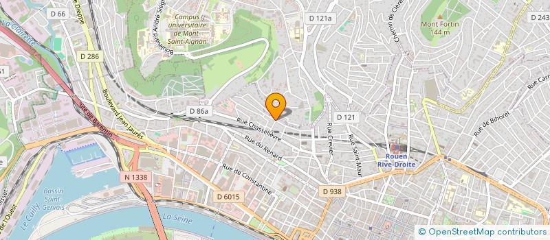 localisation de l'entreprise CH INVEST à ROUEN