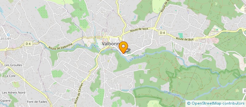 localisation de l'entreprise CH LAGARDE  VALBONNE