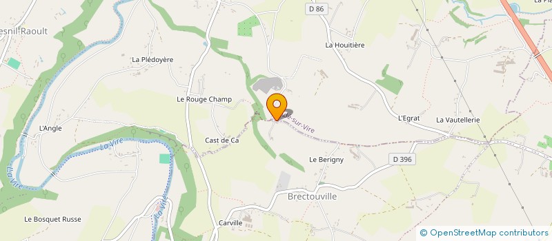localisation de l'entreprise CH LECLERC à CONDE-SUR-VIRE