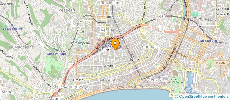 localisation de l'entreprise CH LES ORANGERS  NICE