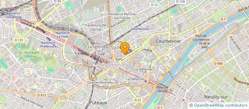 localisation de l'entreprise CH/LL à COURBEVOIE