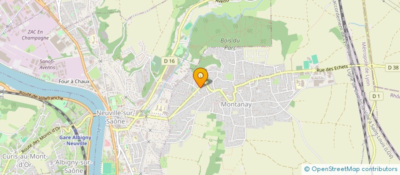 localisation de l'entreprise CH PHOENIX AUTOS  MONTANAY