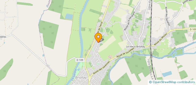 localisation de l'entreprise CH RESTAURATION  BRIOLLAY