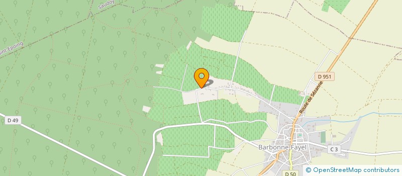 localisation de l'entreprise CH RICHOMME ET FILS  BARBONNE-FAYEL