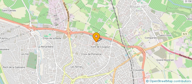 localisation de l'entreprise CH SERVICES 34  BEZIERS