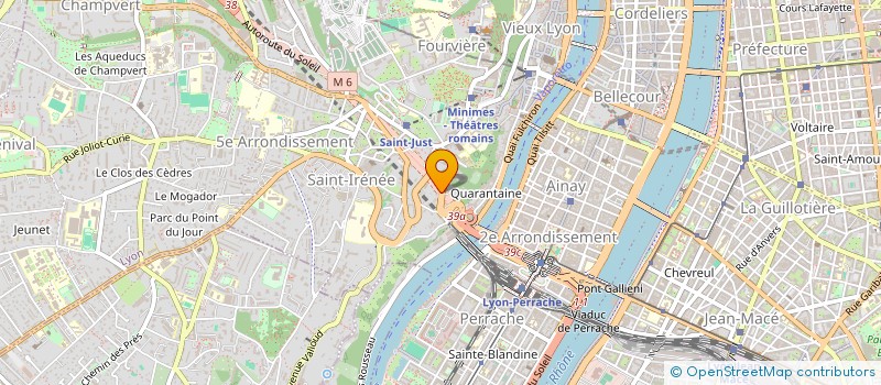 localisation de l'entreprise CH SYNDIC CARROSSERIE SUD EST à LYON 5EME