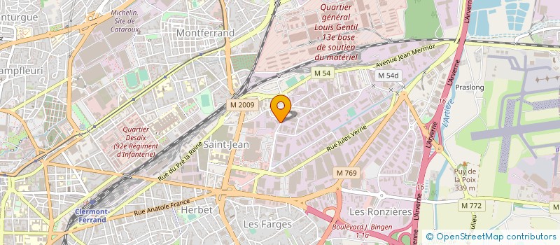 localisation de l'entreprise CH SYNDIC DE NEGOCE DES PRODUITS DU SOL  CLERMONT-FERRAND