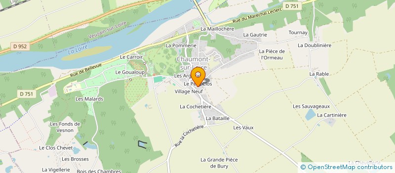 localisation de l'entreprise CH'TI BEAUCE LOCATIONS  VEUZAIN-SUR-LOIRE