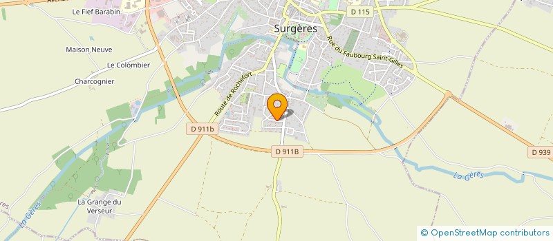 localisation de l'entreprise CH'TI BREIZH  SURGERES