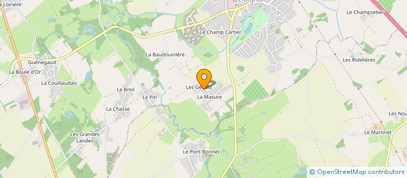 localisation de l'entreprise CH'TI BREIZH EXPRESS  LE BIGNON