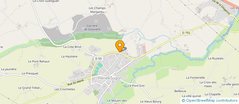 localisation de l'entreprise CH'TI BZH  PLENEE-JUGON