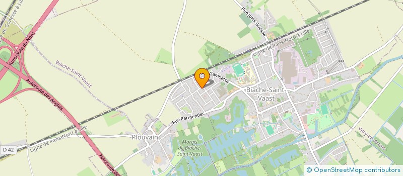 localisation de l'entreprise CH'TI CARROM CLUB  BIACHE-SAINT-VAAST