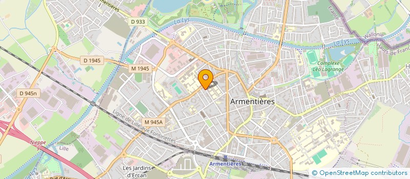 localisation de l'entreprise CH'TI COUNTRY HOUPLINES à ARMENTIERES